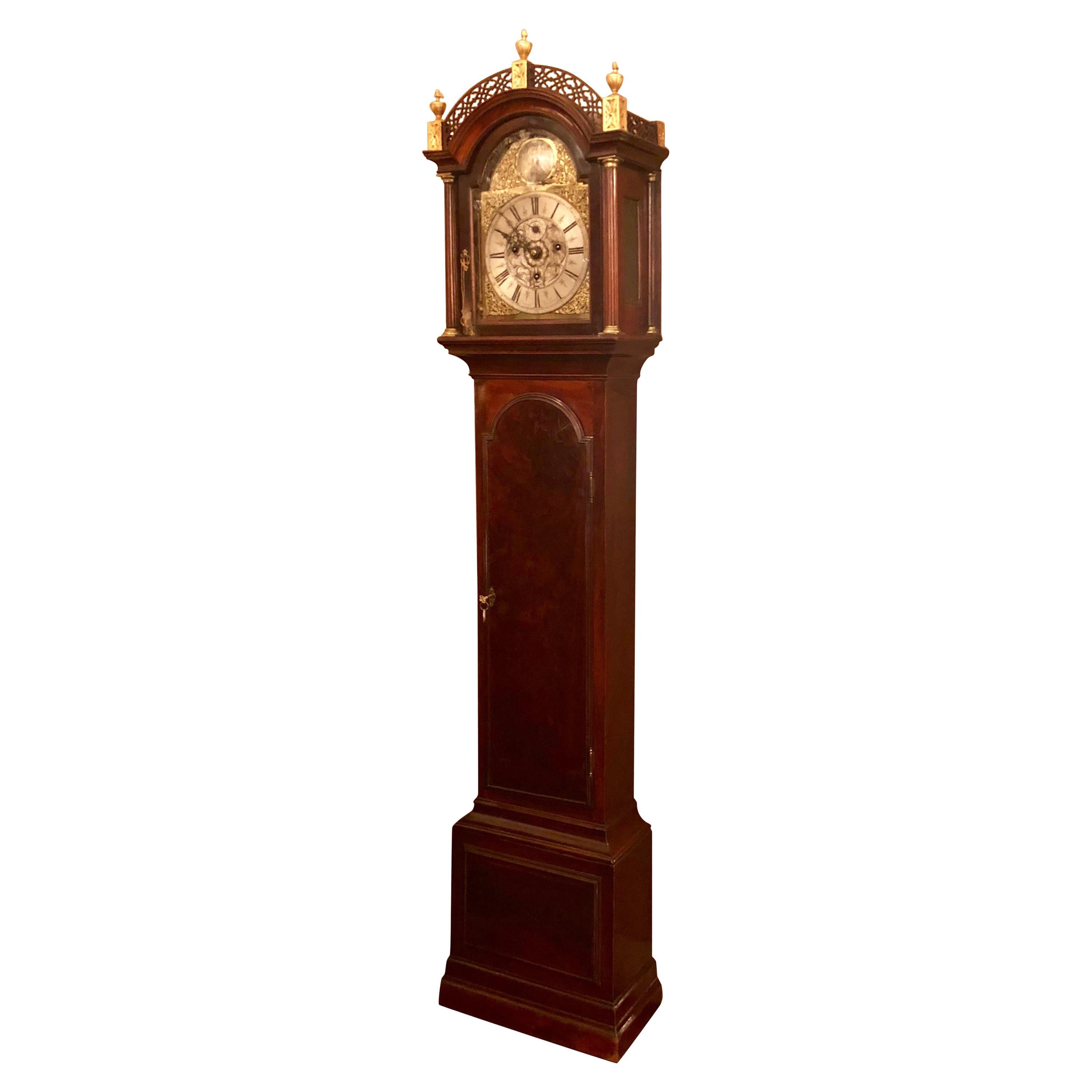 Antique Georgian Mahogany Long Case Clock