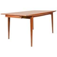 Alfred Christensen's Boomerang Teak Dining Table Slagelse Møbelfabrik of Denmark