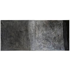 Matteo Giampaglia Diptych "Sasso" Mixed-Media Wall Art, Italy, 2014