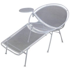 Patio Chaise Lounge by Maurizio Tempestini for Salterini in White