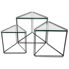 Max Sauze Set of Isosceles Triangle Nesting Tables