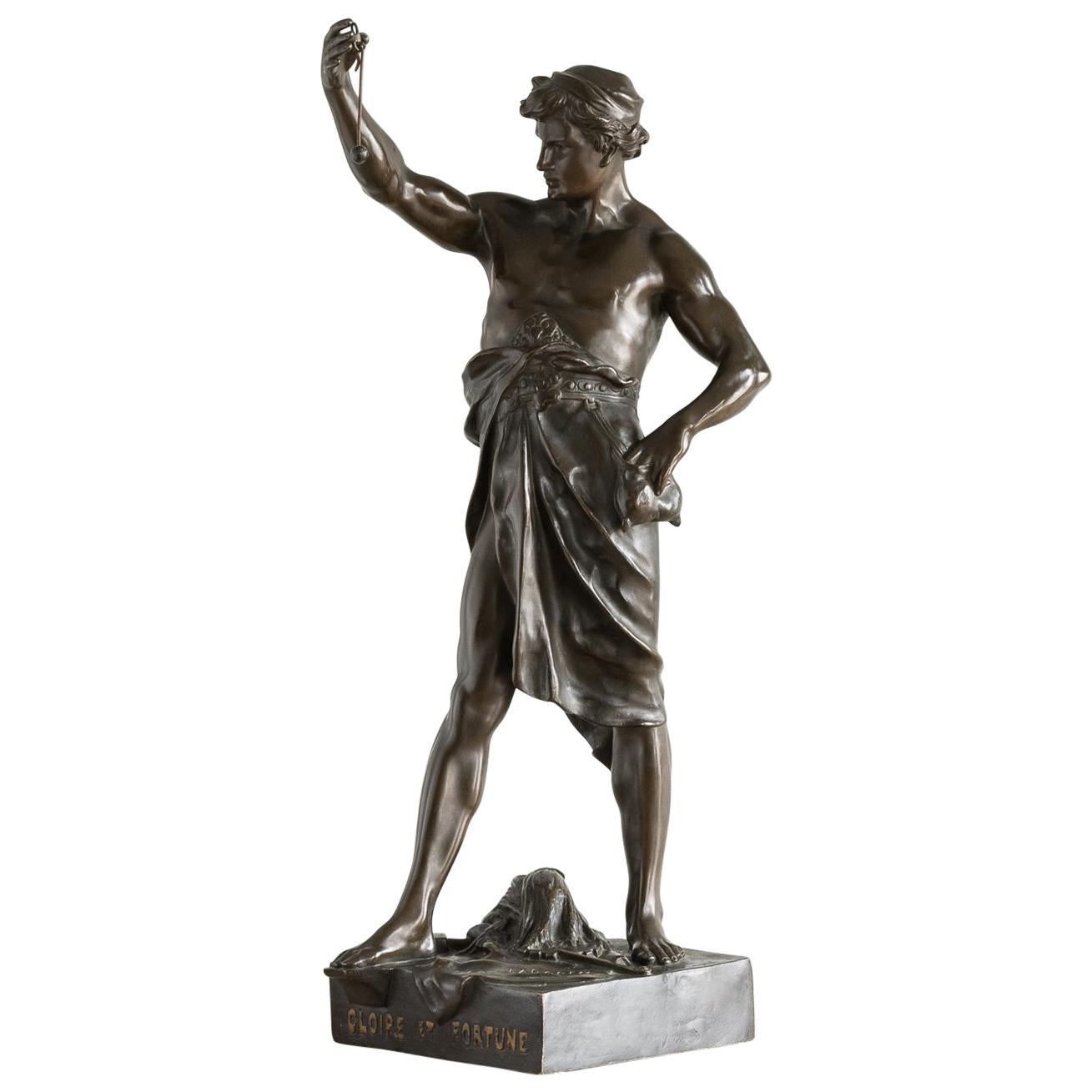 French Bronze Figure of 'Glory and Fortune'