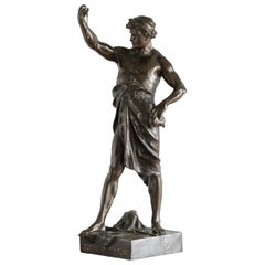 French Bronze Figure of 'Glory and Fortune'