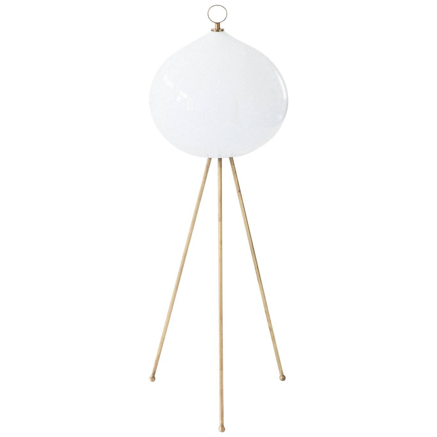 Cedric Hartman Floor Lamp In Brass And Chrome With Lucite Cedric Hartman Floor Lamp In Brass And Chrome With Lucite