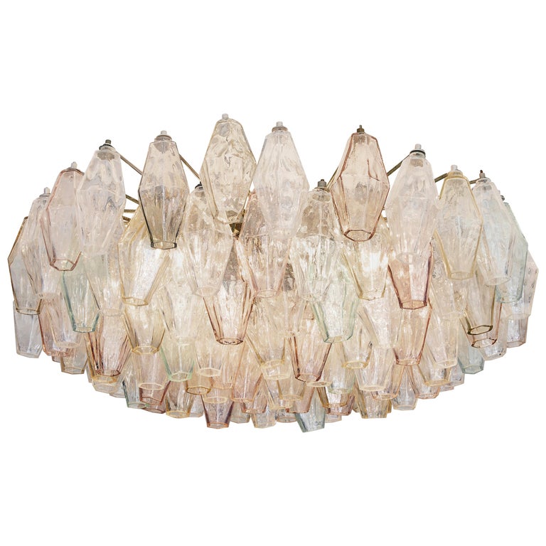 Vintage Venini Glass Chandelier For Sale