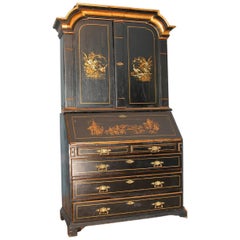 Rococo Chinoiserie Secretary, Swedish, 18th Century, Origin Sweden, circa 1750