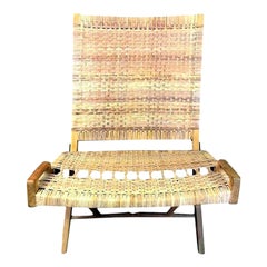 Hans Wegner Midcentury Original Classic JH-512 Folding Lounge Chair, 1950s