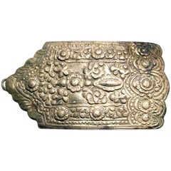 Ancient Byzantine Silvered Reliquary Belt Buckle Crusader Period 12th Century AD