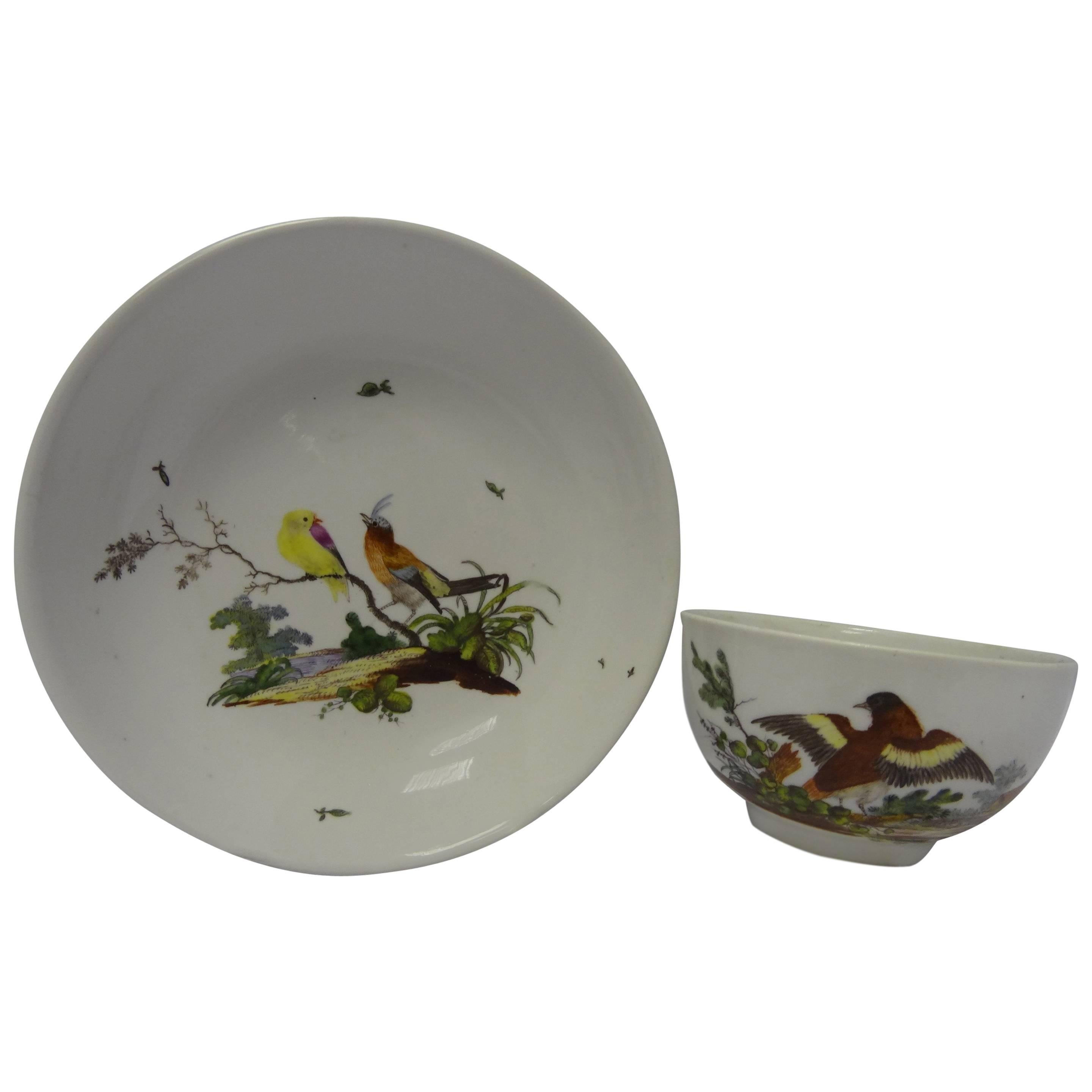 Ansbach Porcelain Cup and Saucer For Sale