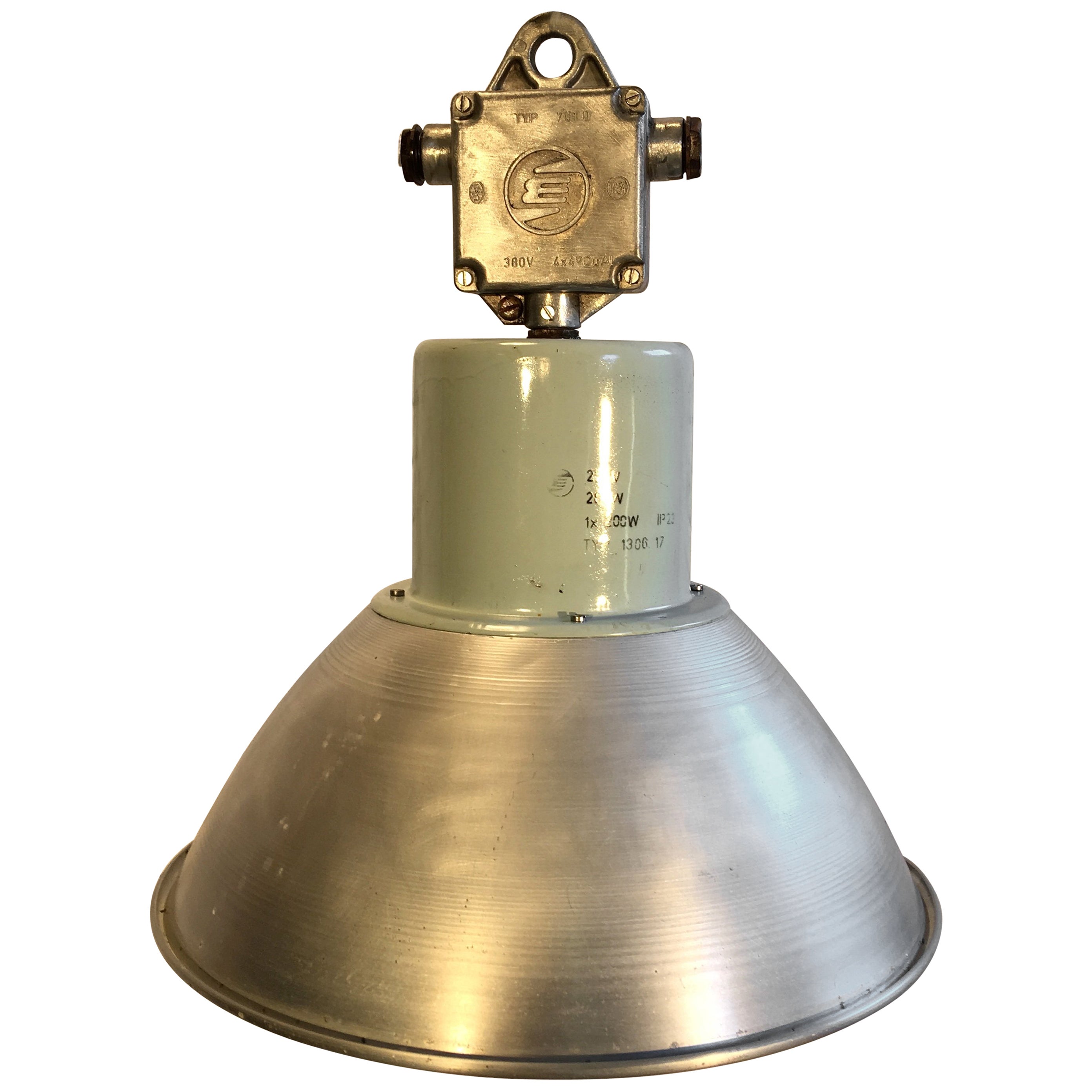 Industrial Aluminium Nautical Propeller Hanging Light Fixture at 1stDibs