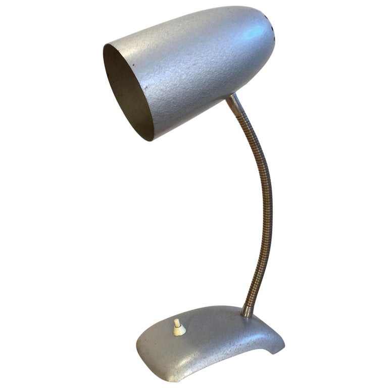 Vintage Grey Gooseneck Table Lamp 1950s For At 1stdibs Vintage Grey Gooseneck Table Lamp 1950s For