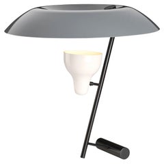 Gino Sarfatti Model #548 Table Lamp in Gray and Burnished Brass for Astep