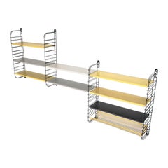 Original Multicolored Metal Wall Rack by Adrian Dekker for Tomado Holland, 1953