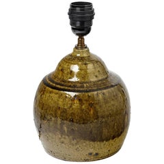 Stoneware Ceramic Table Lamp from La Borne French, circa 1970