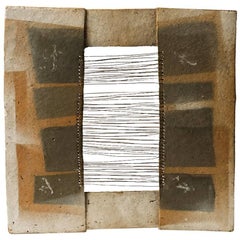 Sculptural Ceramic Wall Panel by Jacqueline Paul Dauphin La Borne, circa 1980