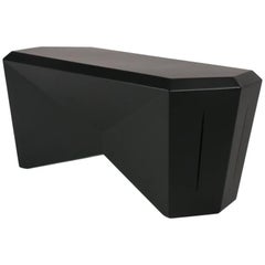 Hedra HCT, Geometric Steel Table or Bench Matte Black by Topher Gent