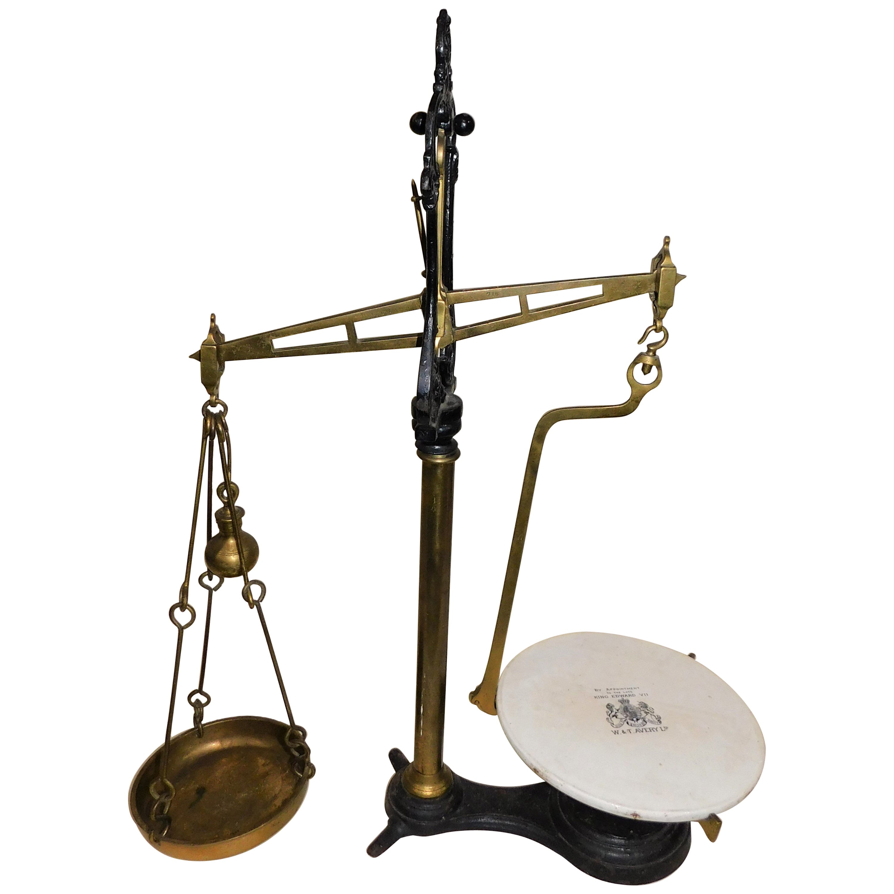 Antique Brass Beam Scale at 1stDibs