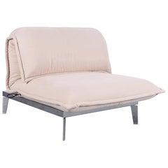 Rolf Benz Nova Fabric Armchair Off-White One-Seate Recliner Couch