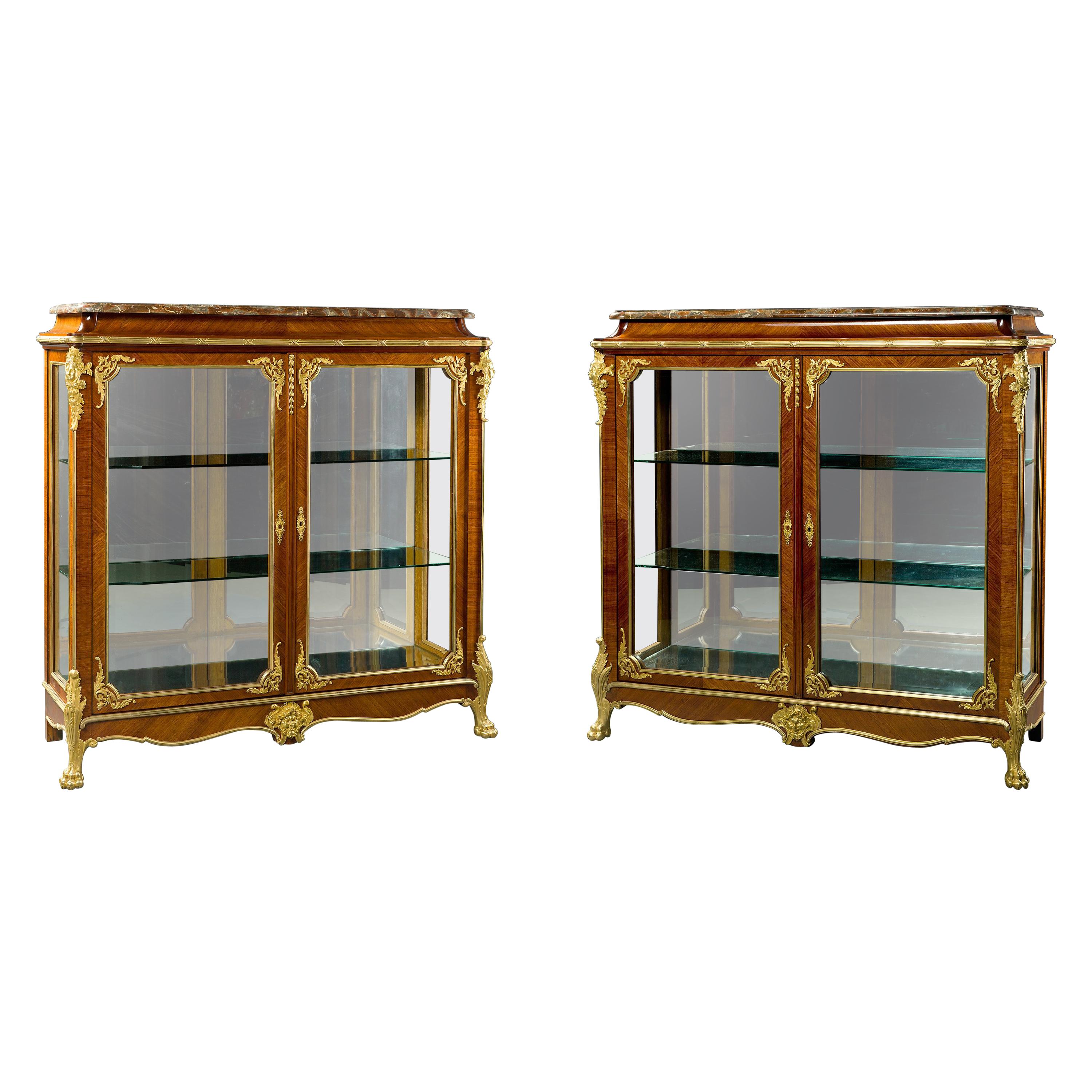 19th Century Large Vitrines For Sale