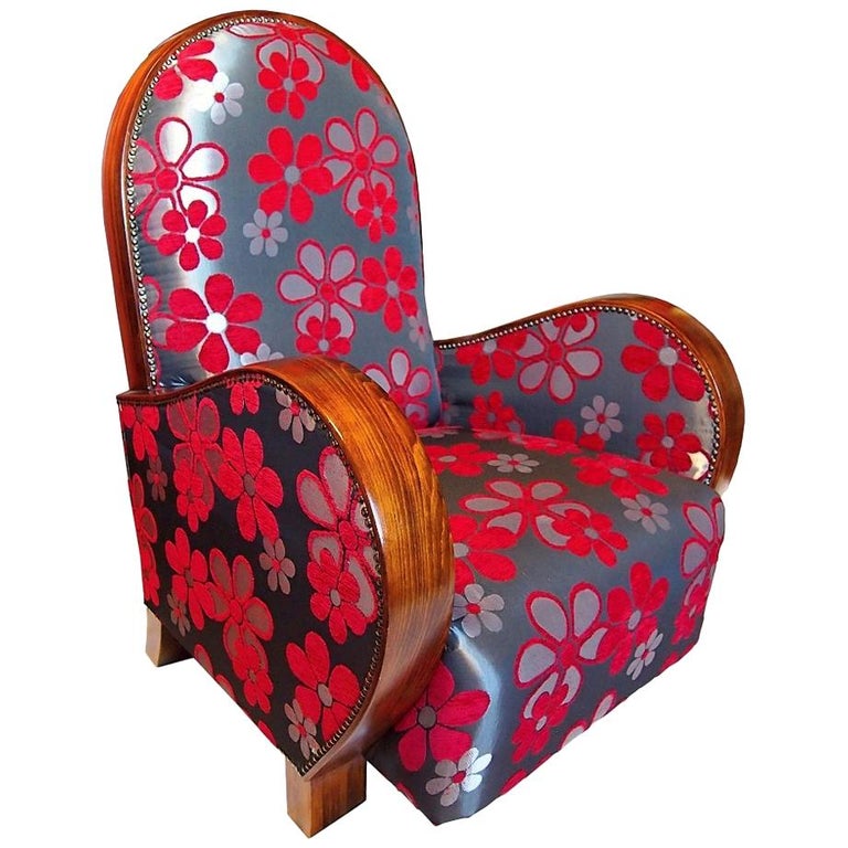 Four French Art Deco Club Armchairs For Sale at 1stdibs