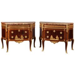 Pair of Parquetry Commodes by Paul Sormani 12