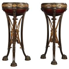 Pair of Napoleon III Jardinières Attributed to Barbedienne. French, Circa 1870. 8