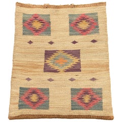 Antique Native American Woven Cornhusk Bag, Plateau, 19th Century