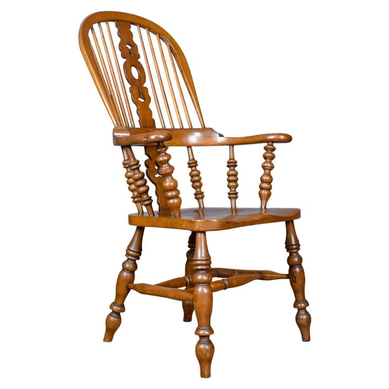 Antique Windsor Armchair, Victorian, Yorkshire Broad Arm Elbow Chair Antique Windsor Armchair, Victorian, Yorkshire Broad Arm Elbow Chair, circa 1900 For Sale - Antique Windsor Armchair, Victorian, Yorkshire Broad Arm Elbow Chair
