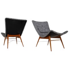 1959 Lounge Chairs by Miroslav Navratil for Cesky Nabytek