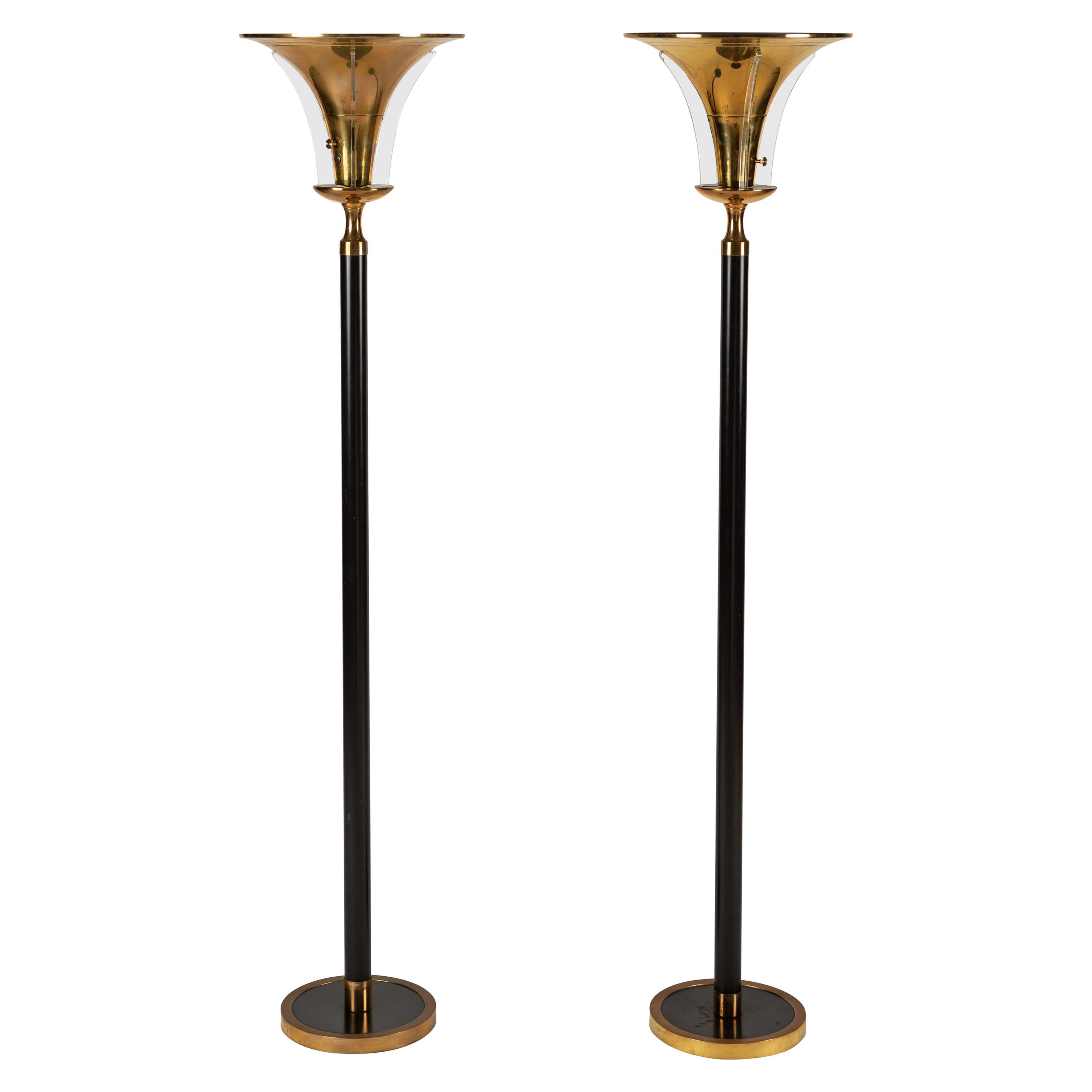 Pair of Art Deco Floor Lamps