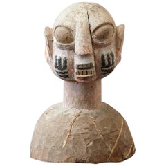 Wooden Head of a Wife of an Ooni of Ile-Ife, Yoruba People, Nigeria, circa 1930s