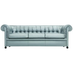 Baleri Italia Bristol Three-Seat Sofa in Silver Fabric by Enrico Baleri