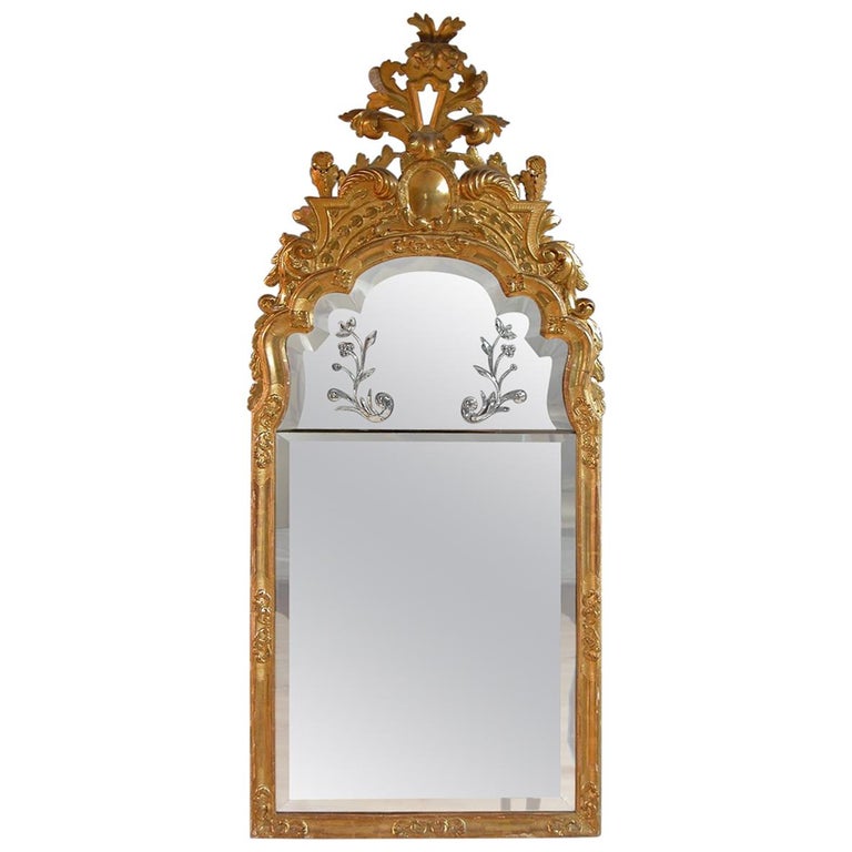  Baroque mirror attributed to Burchard Precht, ca. 1710