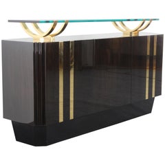 Custom Art Deco "Printz" Credenza after Eugene Printz, 1988