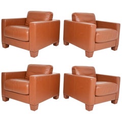 Jean Gillon - Leather Lounge Chair at 1stdibs