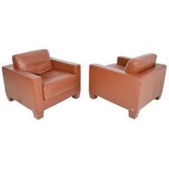 Jean Gillon - Leather Lounge Chair at 1stdibs