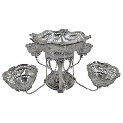 Antique Scottish Regency Revival Sterling Silver Epergne