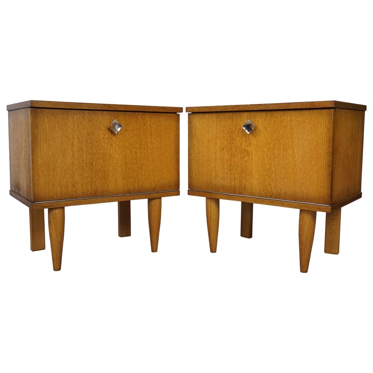 Pair of French Bedside Tables at 1stdibs