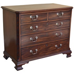 18th George III Century Chippendale Period Mahogany Chest of Drawers