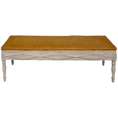 Rare Freestanding Swedish Bench