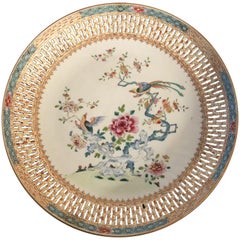 Chinese Export Porcelain Openwork Dish from the Qianlong Period