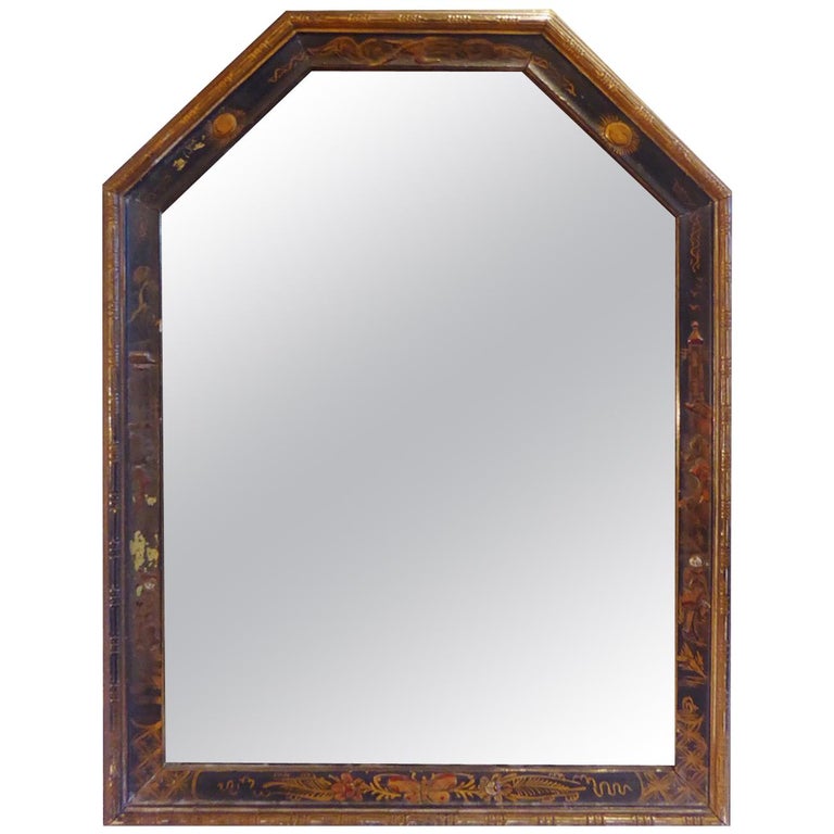 Large Antique Continental Porcelain Easel Mirror For Sale at 1stdibs