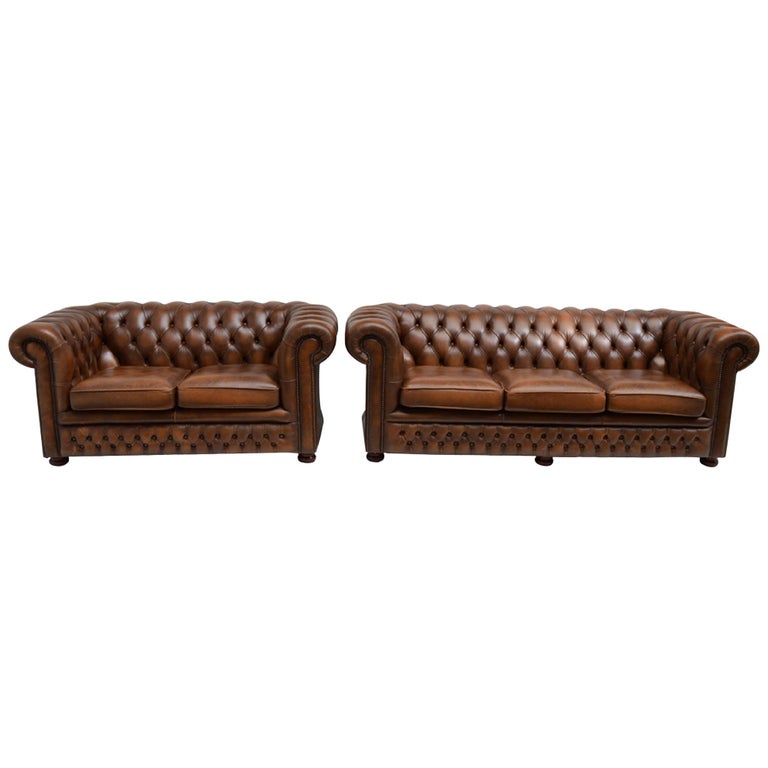 Delta Chesterfield Settee In Leather Antique Tan For At Delta Chesterfield Settee In Leather Antique Tan For