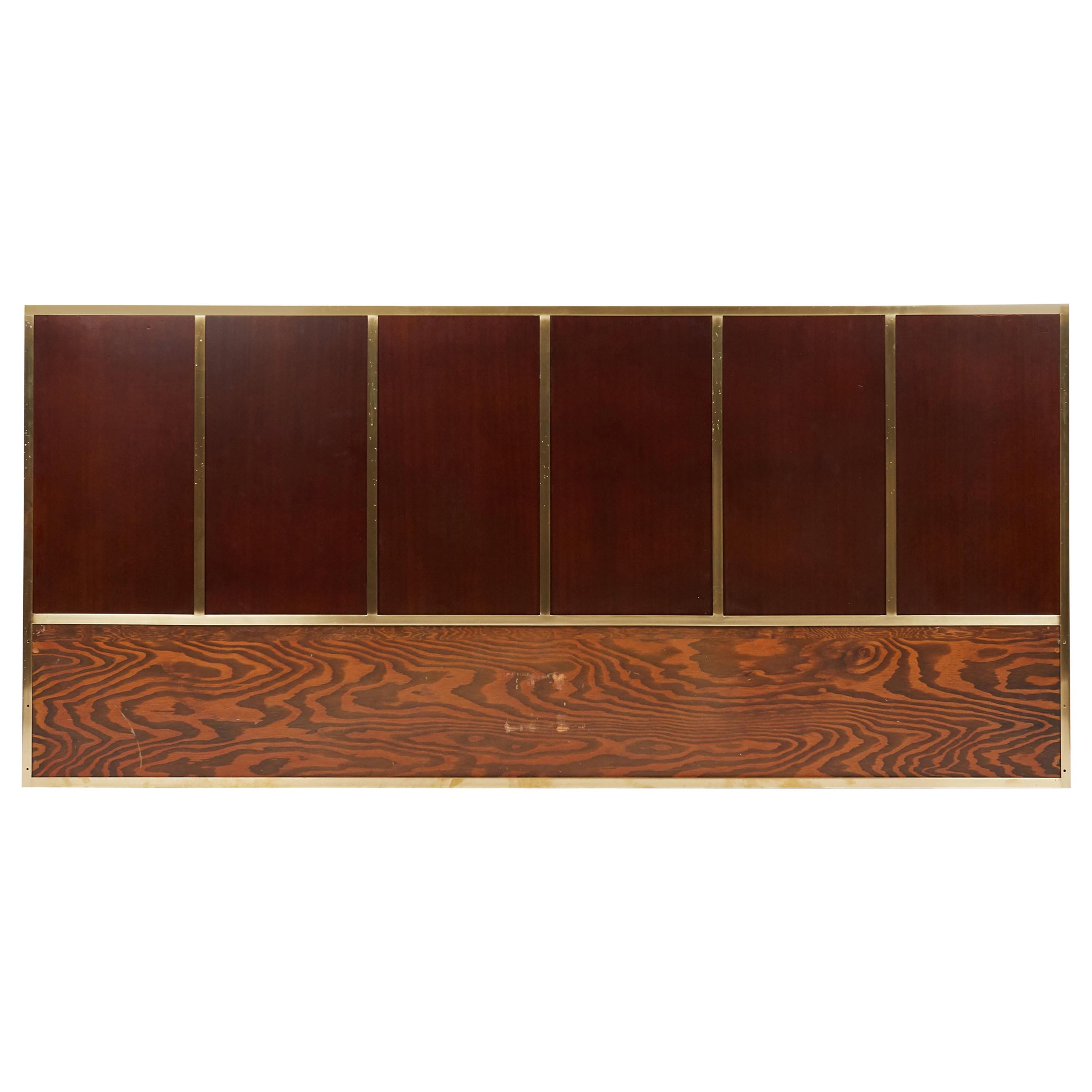 Paul McCobb King-Size Brass Frame Headboard
