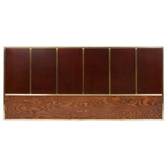 Paul McCobb Testiera con cornice in ottone a grandezza naturale