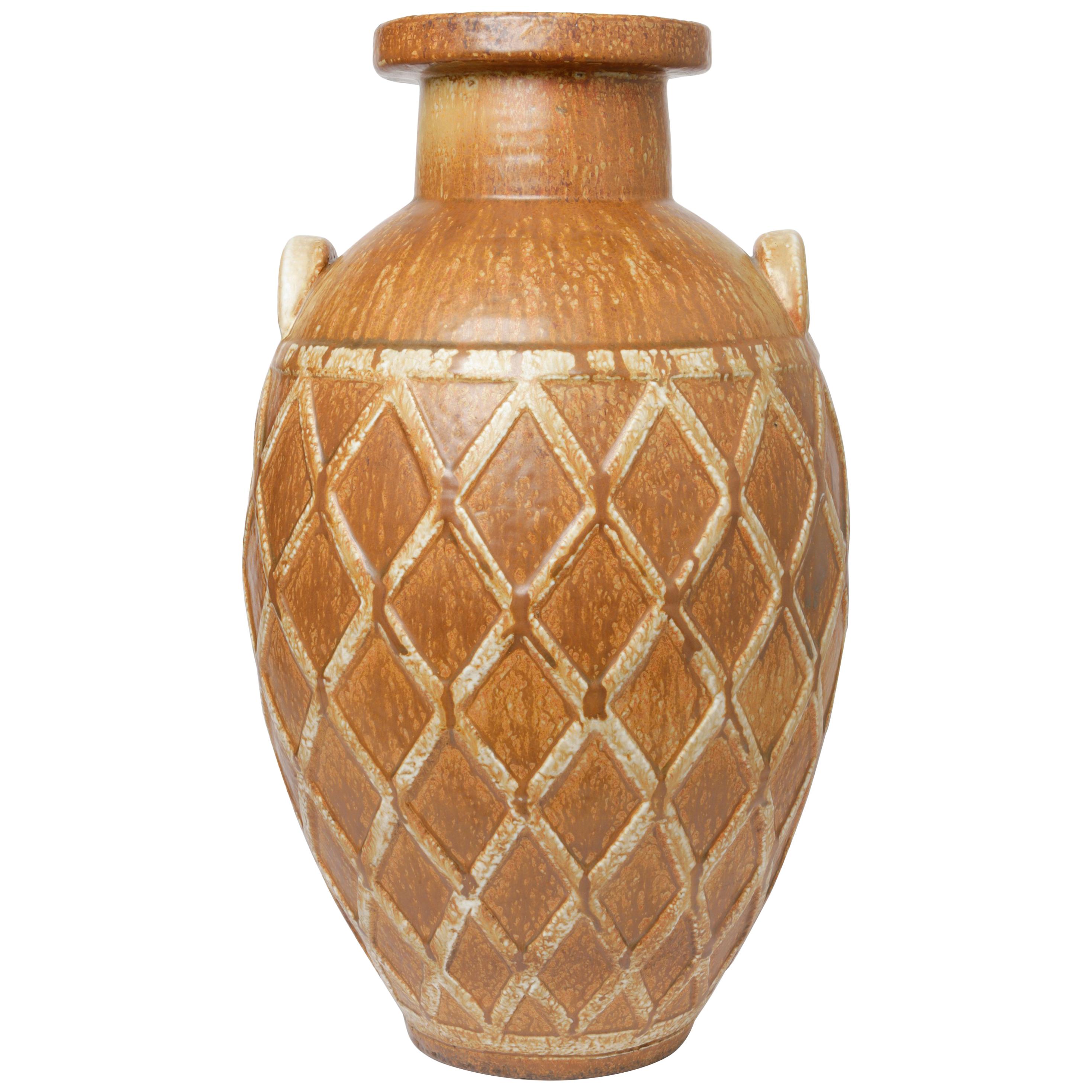 Gunnar Nylund Stoneware Floor Vase for Rörstrand, 1940s For Sale