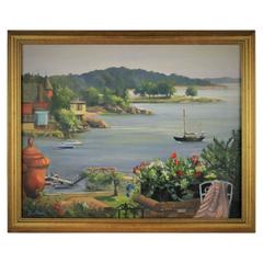 Lake Como Vista Painting 12