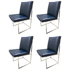 Set of four Milo Baughman Thin-Line Dining Chairs