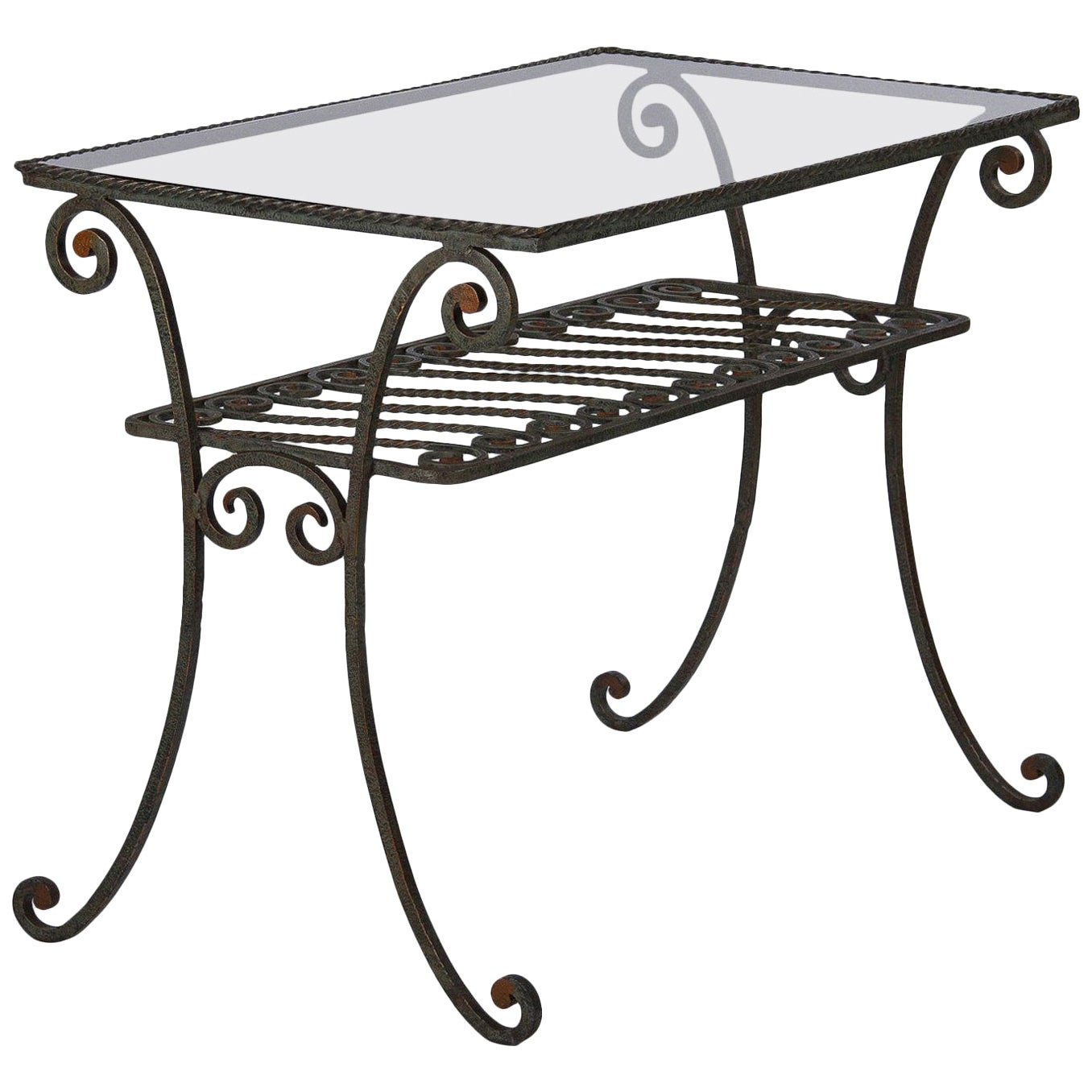 Black Iron Decorative Console Table For Sale at 1stDibs