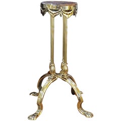 Regency Brass Bust Stand